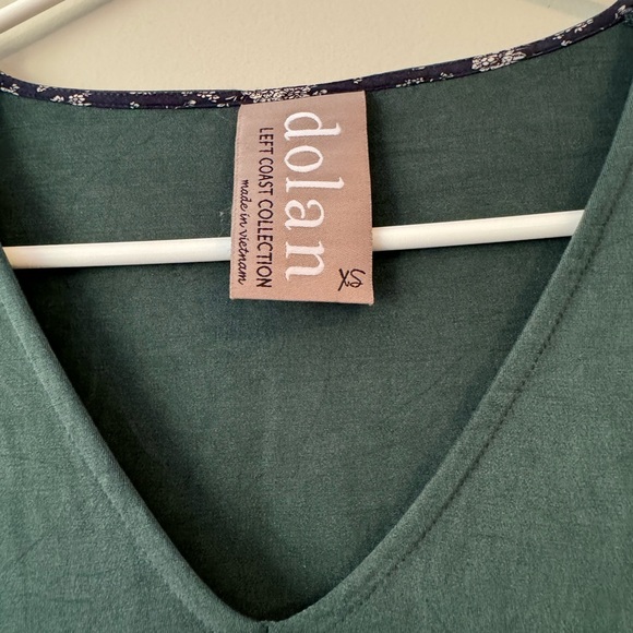 Anthropologie Dolan Left Coast Plunge Tunic Dress Green Sz xs - Picture 5 of 7